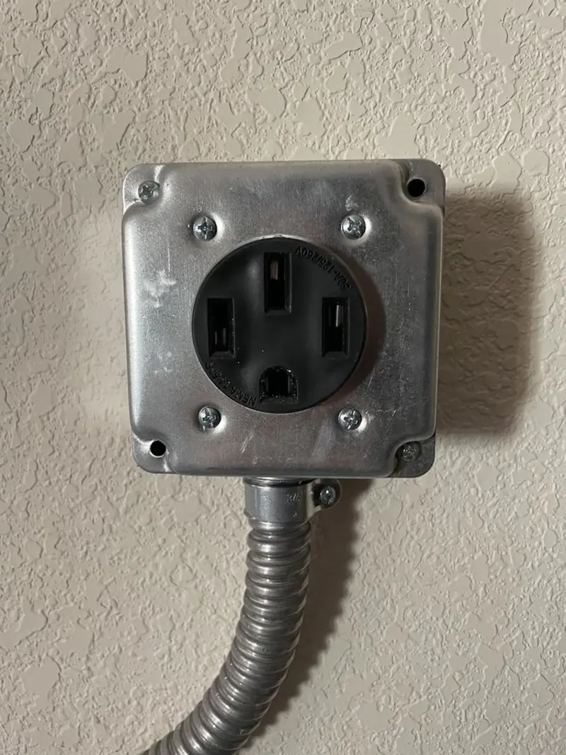 NEMA 14-50 outlet installed for Smart Home Electrical in Marathon